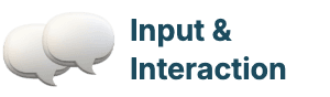 Input & Interaction